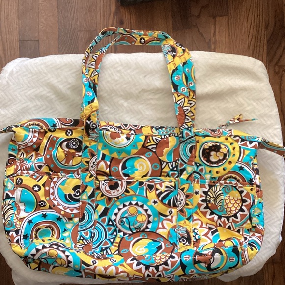 Colorful Patterned Tote Bag - Picture 1 of 3